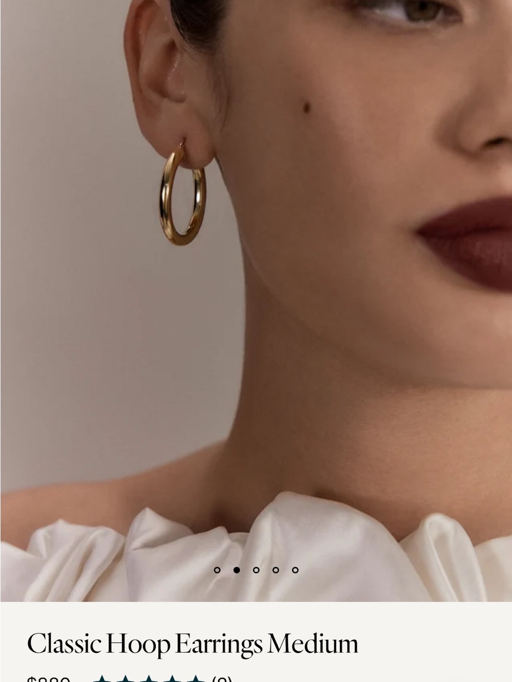 KINN— Classic Gold Hoop Earrings - Medium